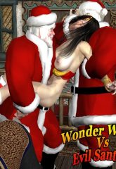 Wonder Woman vs Evil Santa’s- 3D