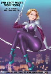 Gwen Stacy's Amazing Footjob Fucktime- Uzonegro (Spider-Man)
